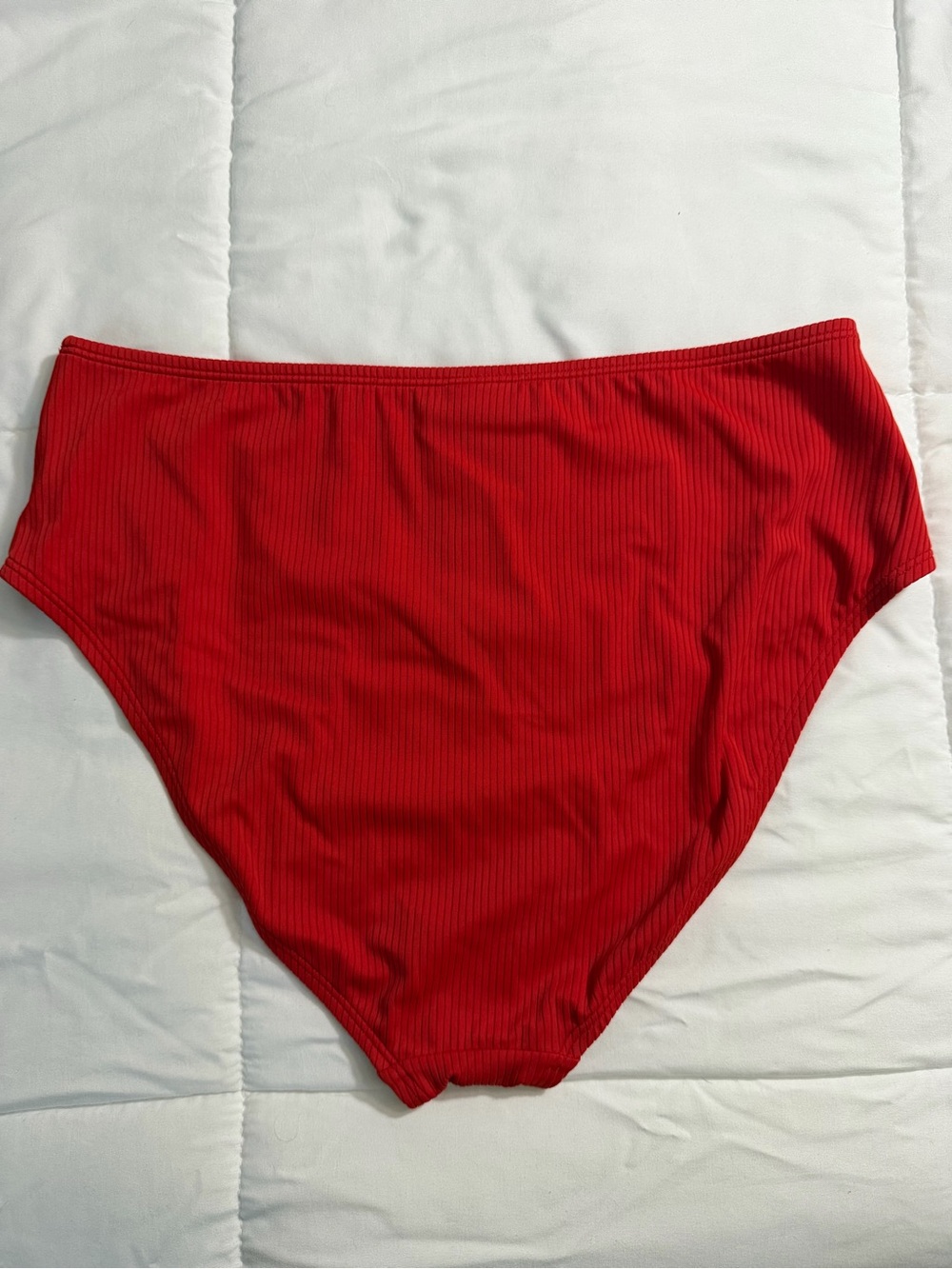 Shade & Shore Red Ribbed Underwire Bikini Set - Picture 5 of 5